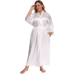 Women's Plus Size Long Satin Plus Size Long Silk Sleepwear
